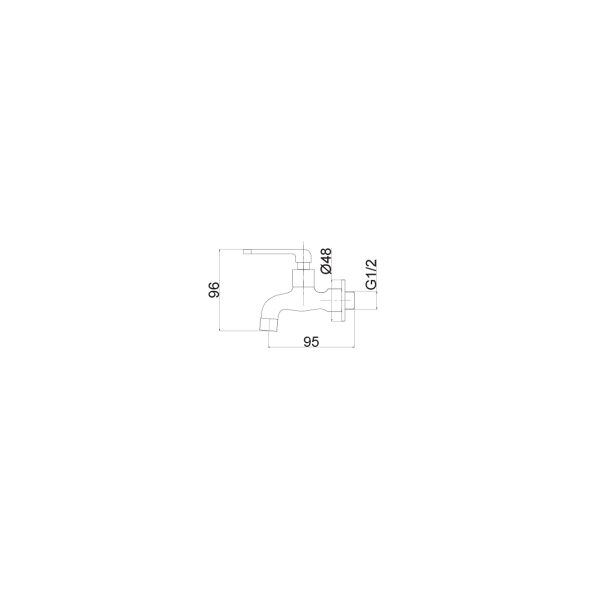 Solid Brass Cold Tap - 33 Series SWP-BR-3377A - Image 2