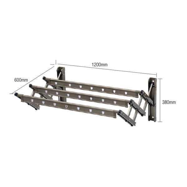 Retractable Clothes Hanger (1.2M) SW-CH318C - Image 2