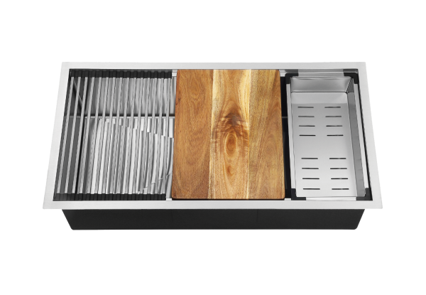 Nano Single Bowl Kitchen Sink (SS hair line) SWP-KS-250-9048-SS