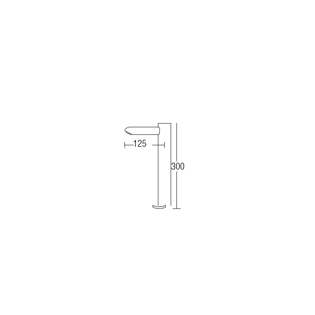 Sensor Tall Basin Pillar Tap SWST-743 - Saniware