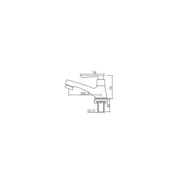 Basin Pillar Tap SWP-BR-3407 - Image 2
