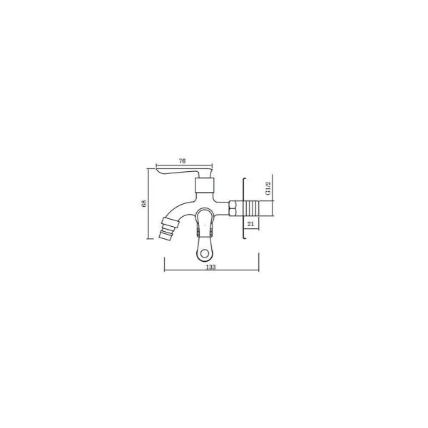 Two Way Tap SWP-BR-3414 - Image 2