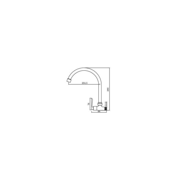 Kitchen Wall Sink Tap SWP-BR-3464 - Image 2