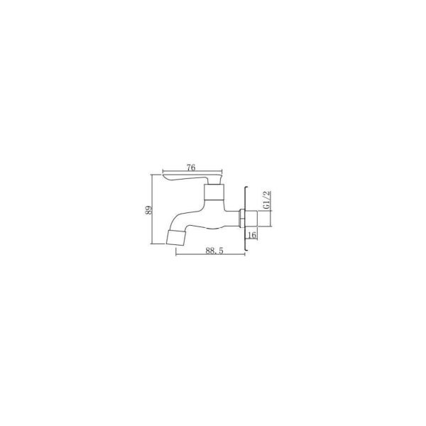 Wall Bib Tap SWP-BR-3477A - Image 2